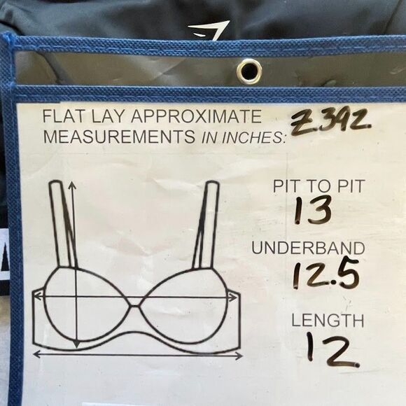 Gymshark Training Brandmark Sports Bra Womens Size M Black Racerback Active Bra - Picture 7 of 10